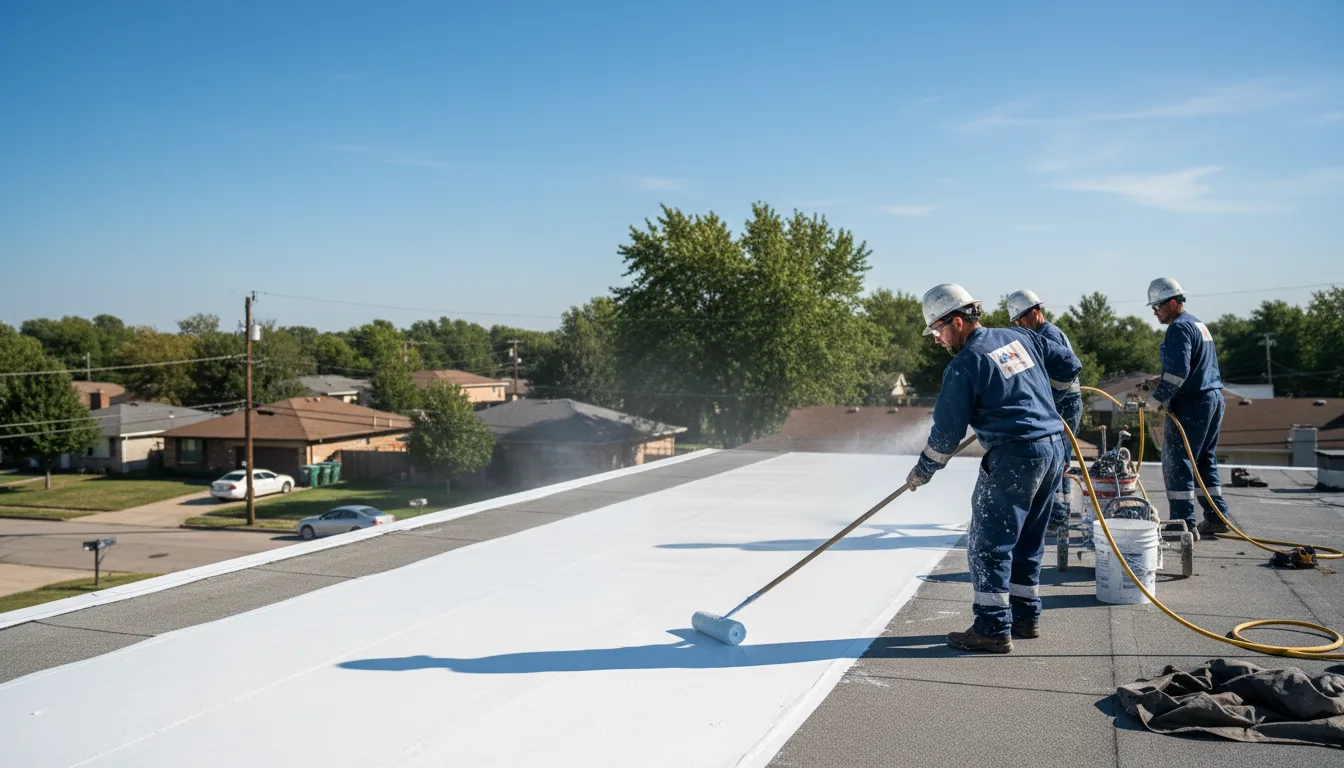 Commercial roof coating in Wylie, TX near me